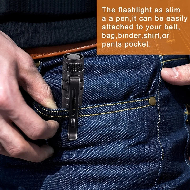 ESMARTER Mini Pen Flashlight | LED Pocket Torch for Work, Camping, and Emergencies