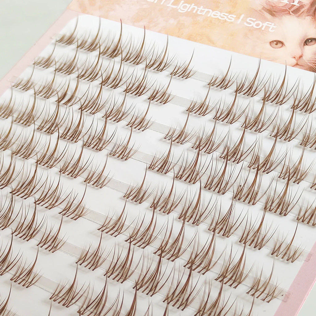 Caramel Colored Sunflower Eyelashes Trilogy | DIY Fake Eyelash for Beginners