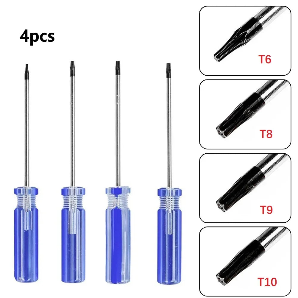 Torx Security Screwdriver Set T6 T8 T9 T10 | Xbox PS3 Repair Tool