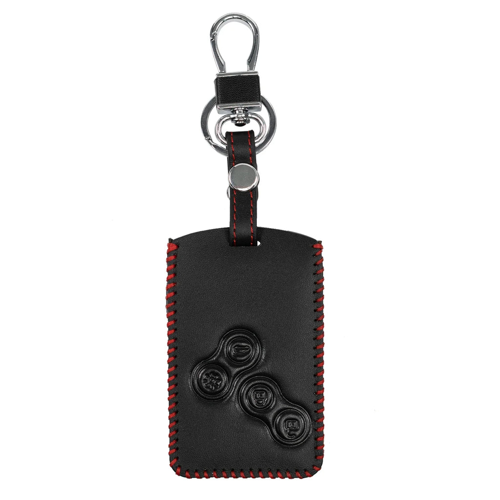 Renault Key Cover Leather 4 Button | XUKEY Car Remote Key Shell Case