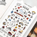 Korean Import Suatelier Walk In Swiss Sonia Decorative Washi Stickers | Scrapbooking Label Stickers