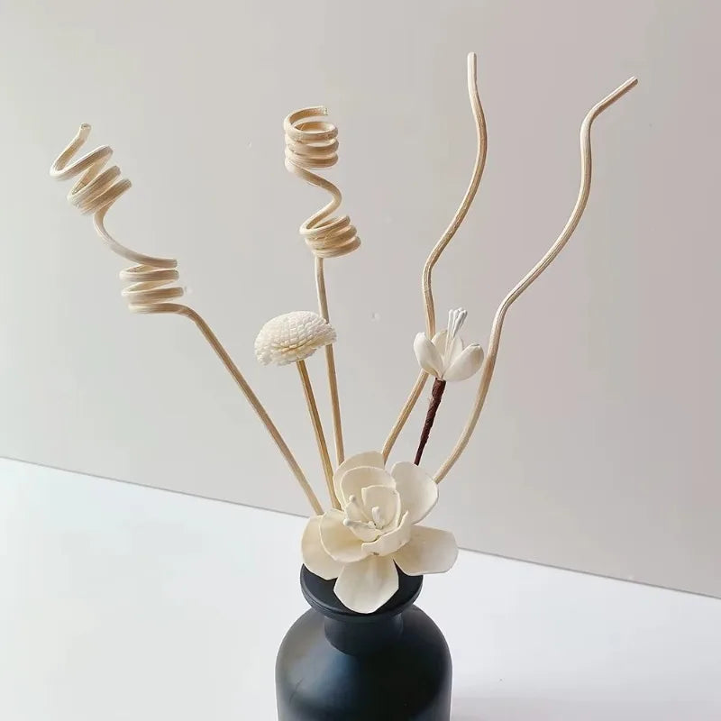 5/6Pcs Flower Fragrance Stick Fireless Aromatherapy Rattan Sticks Fragrance Diffuser | DIY Home Decor Set