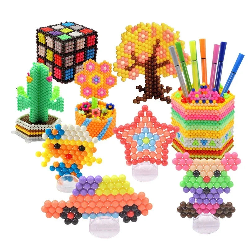 500Pcs Water Beads Set | 30 Color Aqua Beads for Kids Creative Play