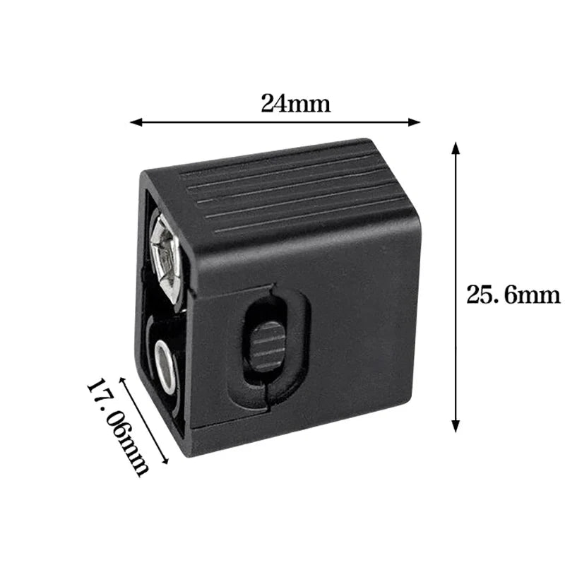 9V Mini LED Flashlight | Compact COB Key Light for 6F22 Battery