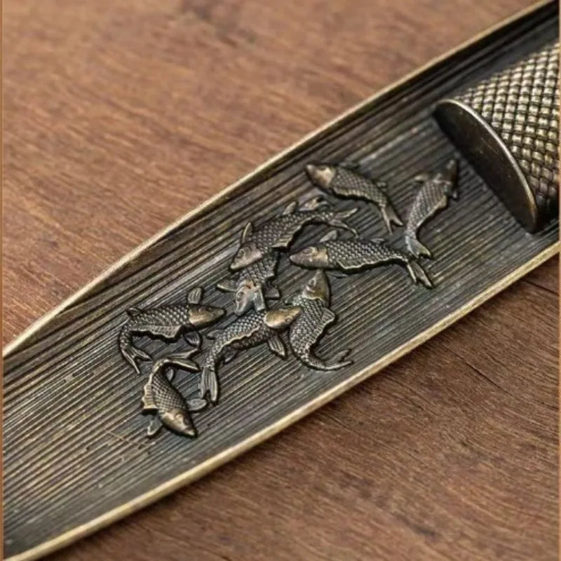 Fisherman Incense Holder | Japanese Style Metal Incense Stick Burner for Home Decor