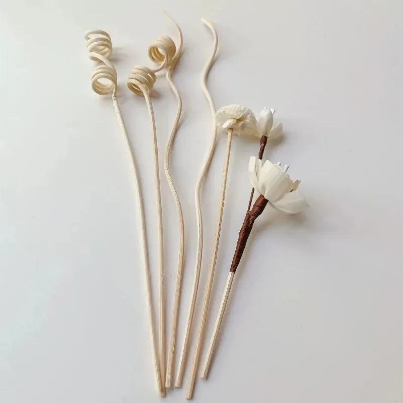 5/6Pcs Flower Fragrance Stick Fireless Aromatherapy Rattan Sticks Fragrance Diffuser | DIY Home Decor Set