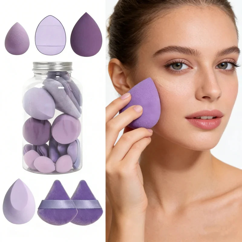 12pcs/15pcs Makeup Sponge Set | Super Soft Foundation Blender & Powder Puffs