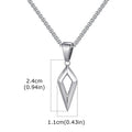 Stainless Steel Four-pointed Star Pendant Necklace | Geometric Collar Jewelry for Men