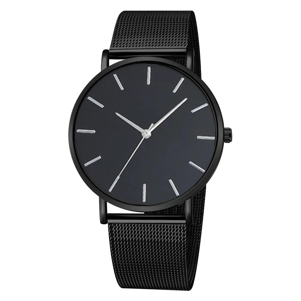 RUNERR Ultra Thin Quartz Watch | Minimalist Business Casual Mesh Strap