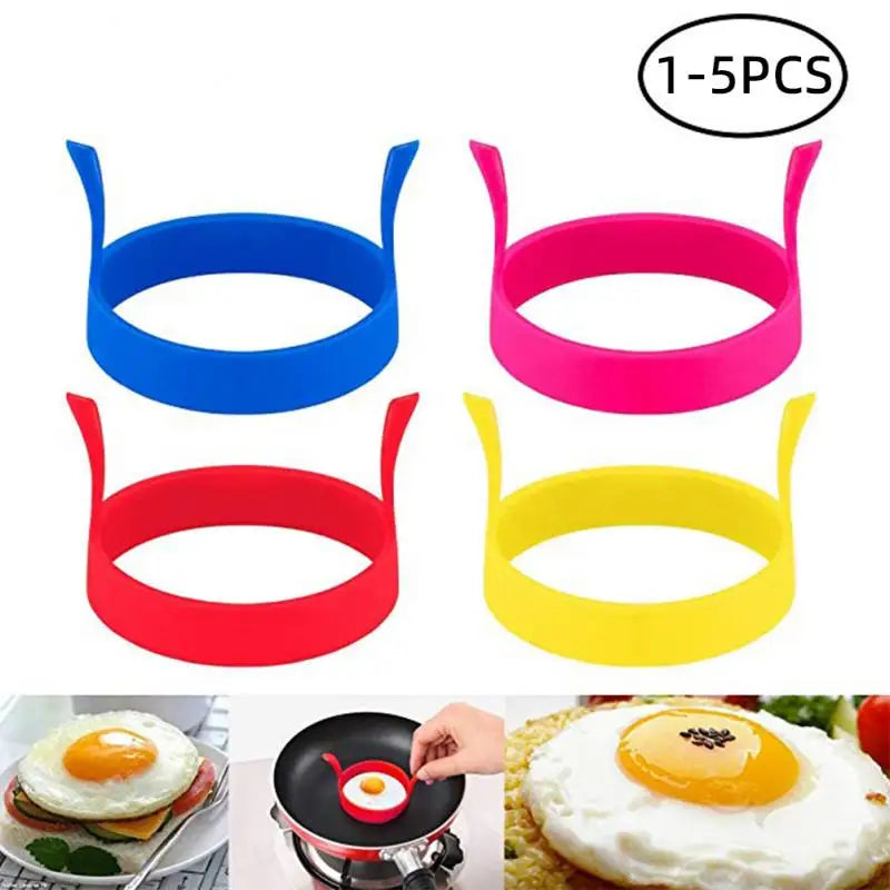 Silicone Egg Ring Mold | Nonstick Fried Egg and Pancake Mold Set