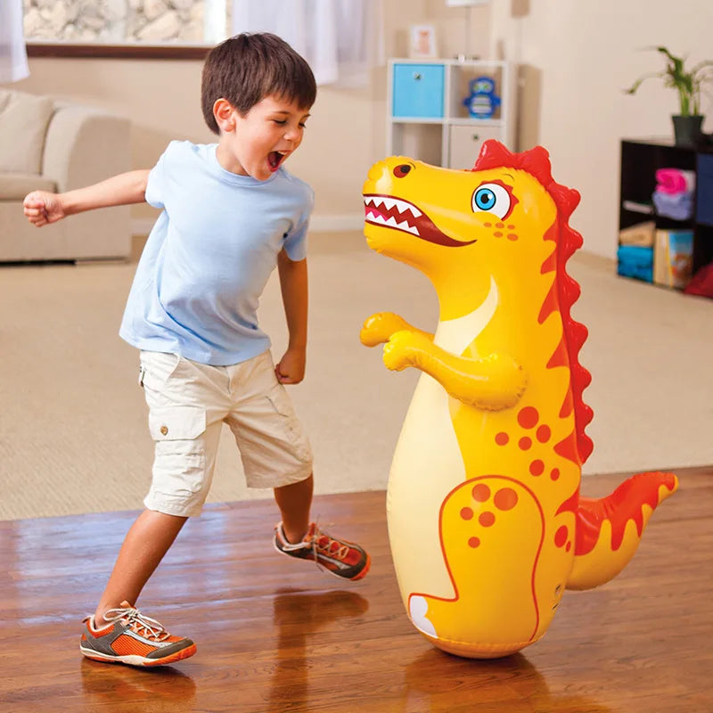 Inflatable Punching Bag for Kids and Adults | 90 cm Dinosaur Tumbler Boxing Toy