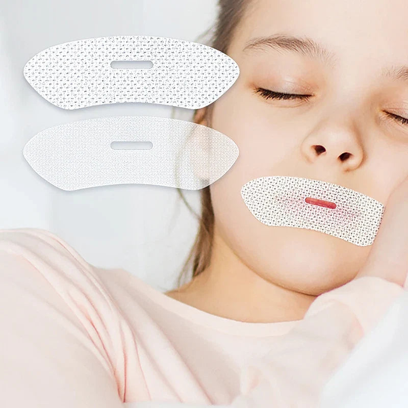30Pcs Night Sleep Lip Nose Breathing Improving Patch | Anti-Snoring Stickers for Children and Adults
