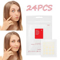 24 Pcs Hydrocolloid Acne Patches | Pimple Spot Treatment Stickers for Face