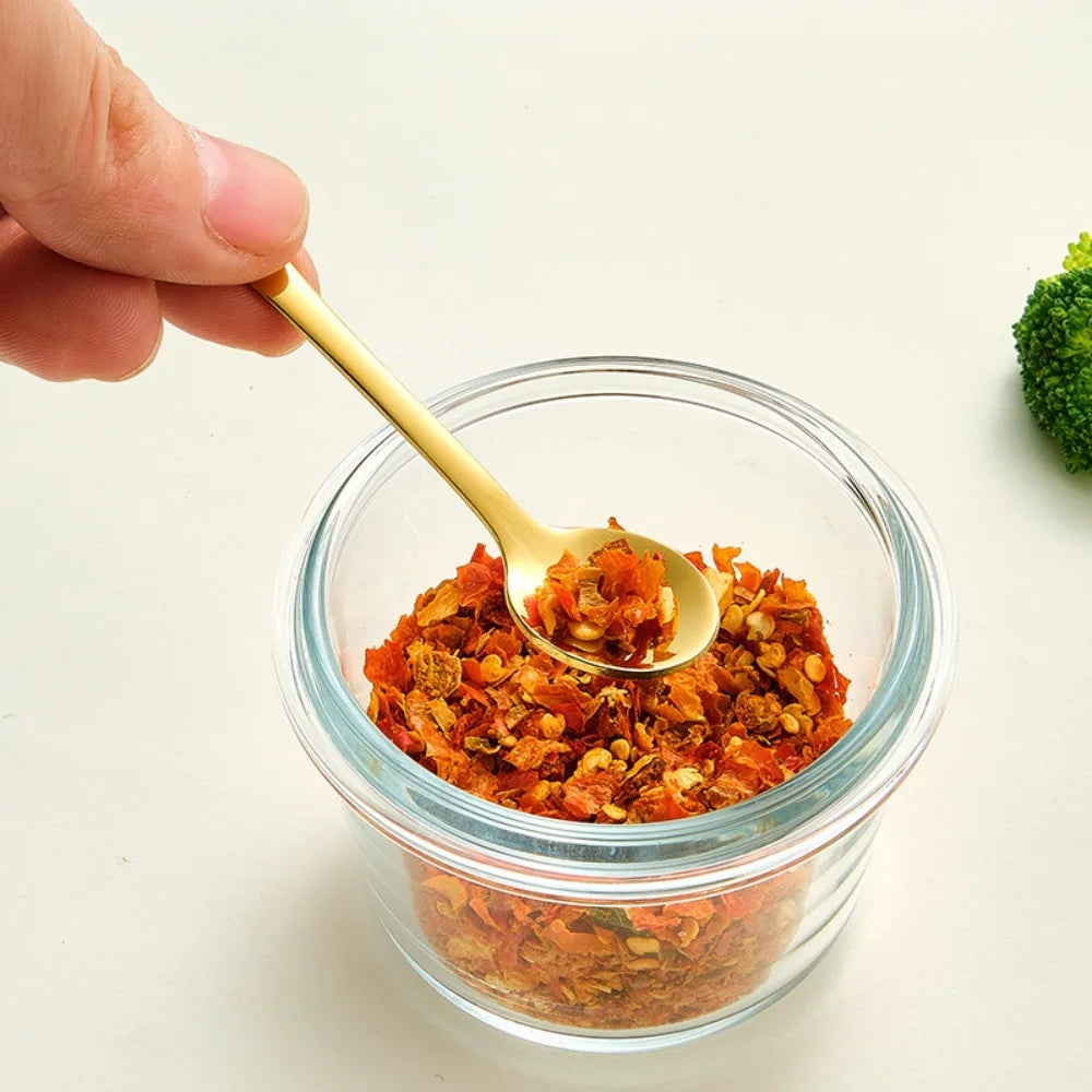 Portable Stainless Steel Tiny Spoon Set | Mini Coffee Spoons for Small Jars