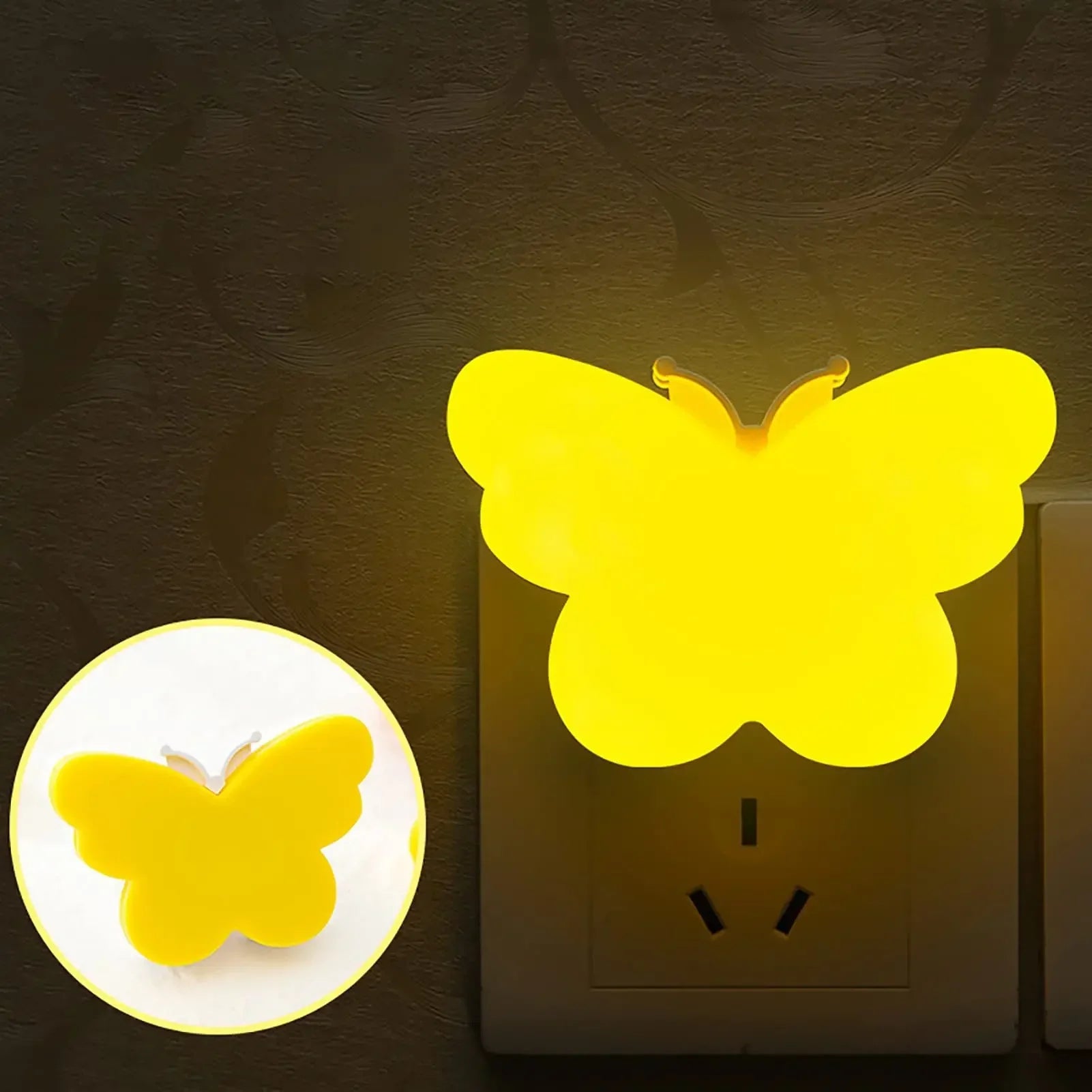 Butterfly LED Night Light | Smart Sensor Plug-in for Room Decor