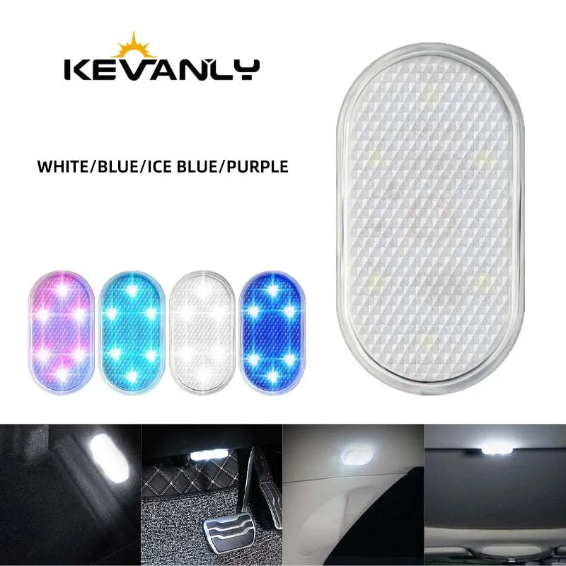 Mini Wireless Car LED Touch Light | Magnetic Induction USB Rechargeable