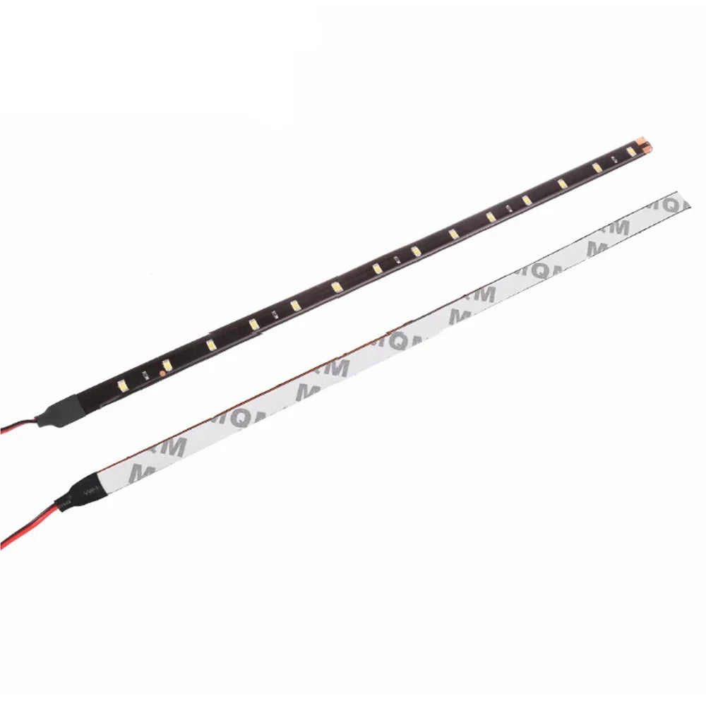 2X 30cm Car LED Strip Lights DRL | Flexible Ambient Decorative Atmosphere Lamp for 12V Vehicles