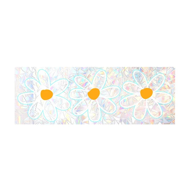 Daisy Flower Sun Catcher Stickers | Self Adhesive PVC Window Decal Suncatcher Rainbow Maker