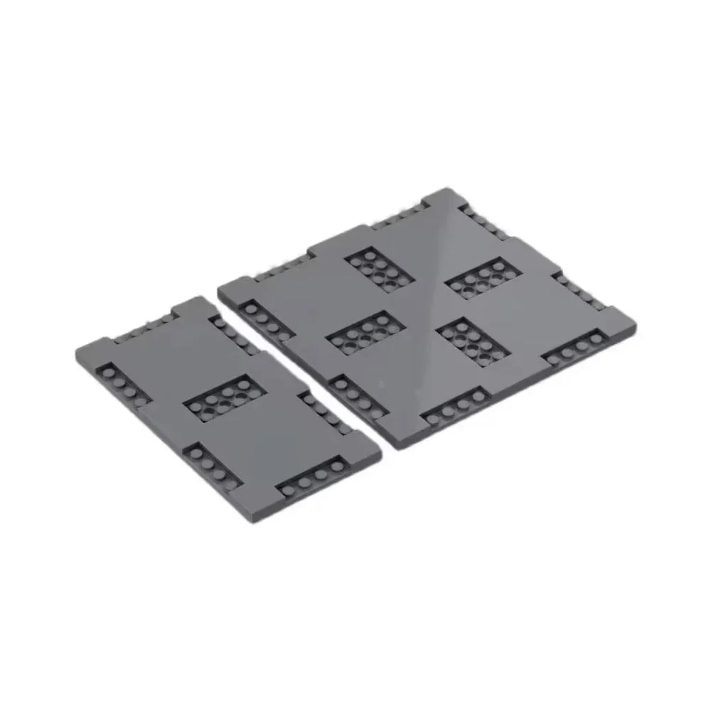 City Road Street Baseplate Building Blocks | Pedestrian Crossing Base Compatible with Major Brands