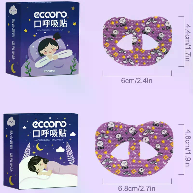 30 PCS Cartoon Anti-Snoring Nose Patch | Sleep Aid Mouth Closure Tape