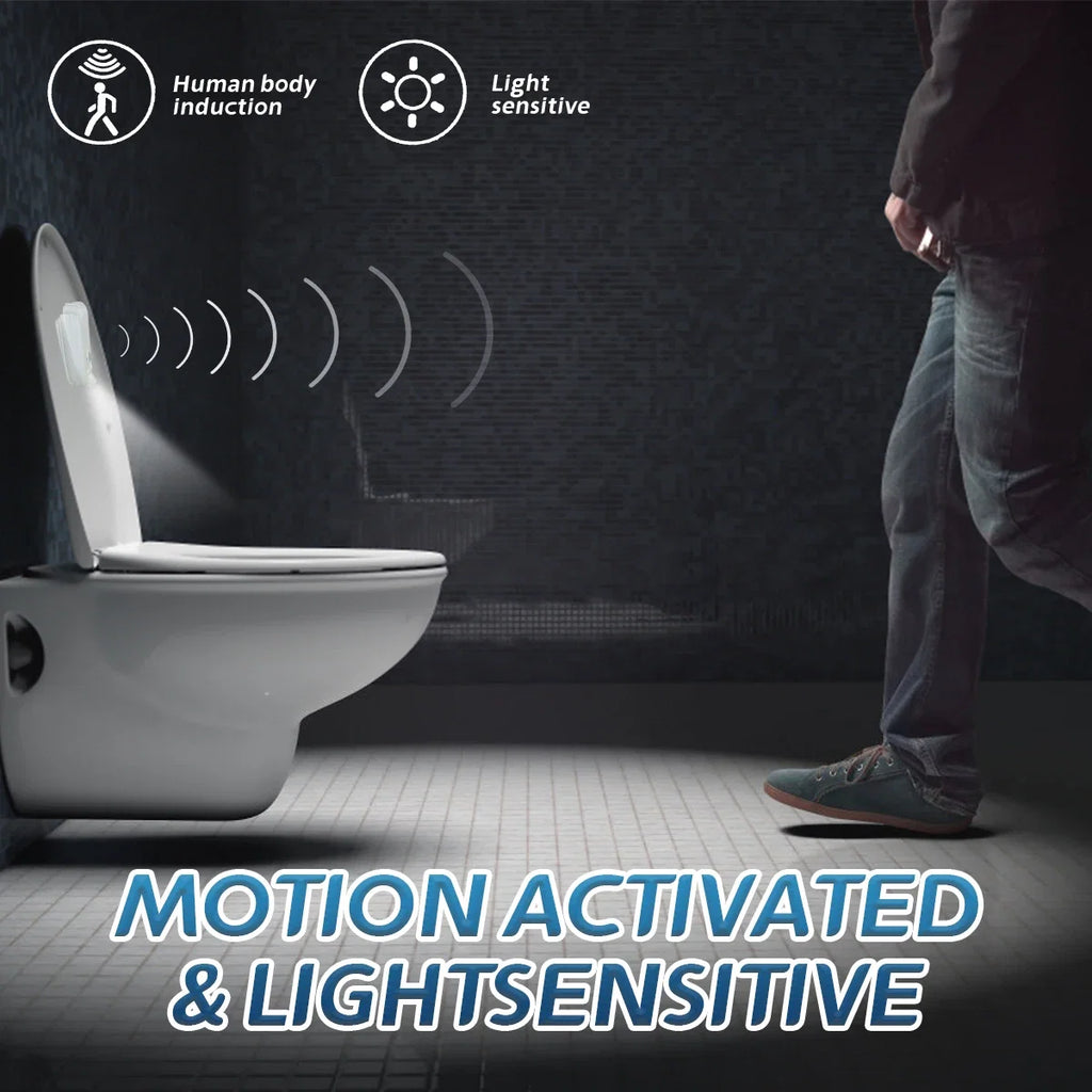 Motion Sensor Toilet Night Light | LED Projection Lamp with Auto Sensor
