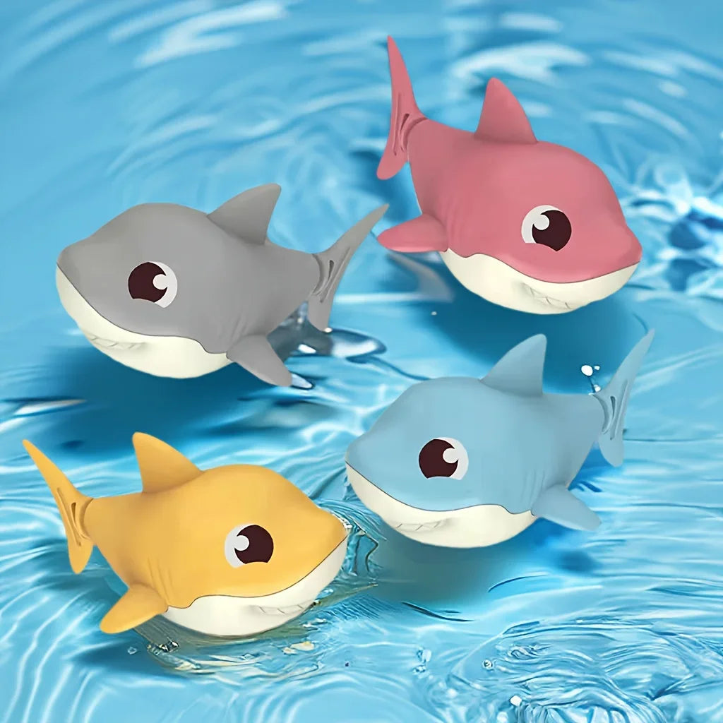 Summer Hot New Cartoon Shark Baby Water Play Toy | Wind-Up Chain Bath Toy for Kids