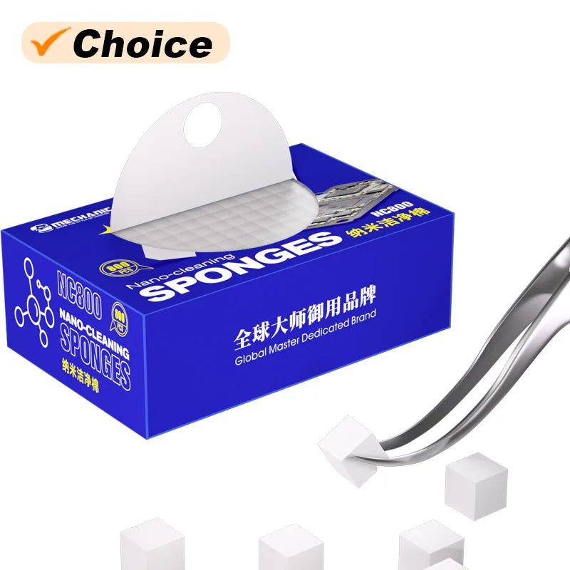 MECHANIC NC800 Nano-cleaning Sponges | No-Slagging Keyboard and Motherboard Cleaning Tool