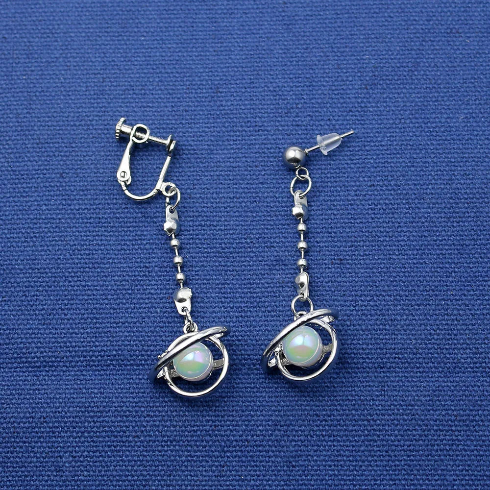 Mashle Magic and Muscles Anime Cosplay Ear Clips | Mash Finn Lance Crown Earrings