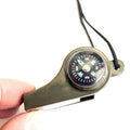 3-in-1 Compass Whistle Thermometer | Portable Outdoor Survival Tool