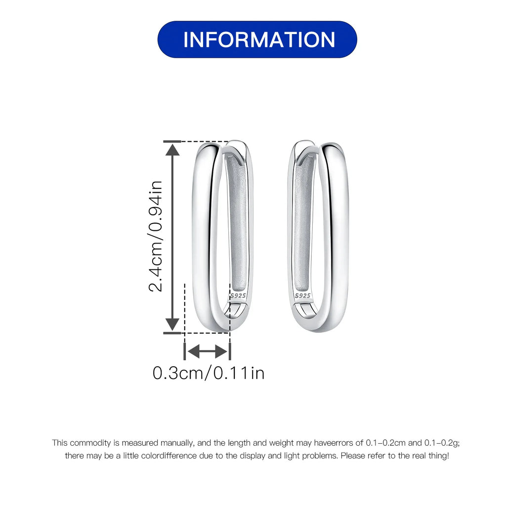 925 Sterling Silver Hoop Earrings for Women | Fine Jewelry Gift