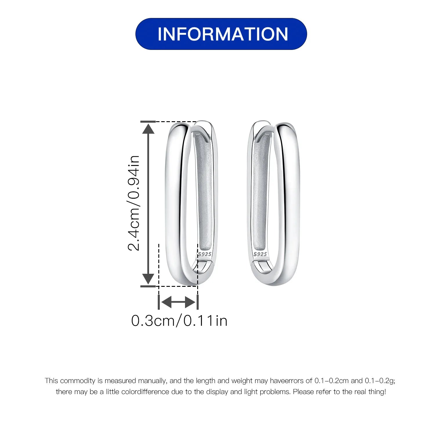 925 Sterling Silver Hoop Earrings for Women | Fine Jewelry Gift