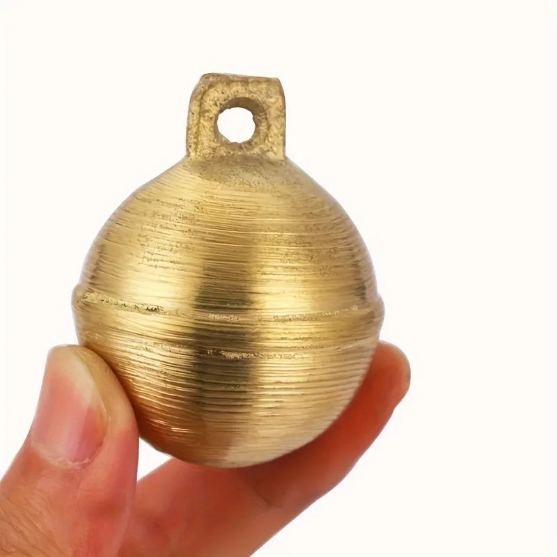 Vintage Brass Livestock Bell | Loud Retro Copper Bell for Cattle, Sheep, Horses
