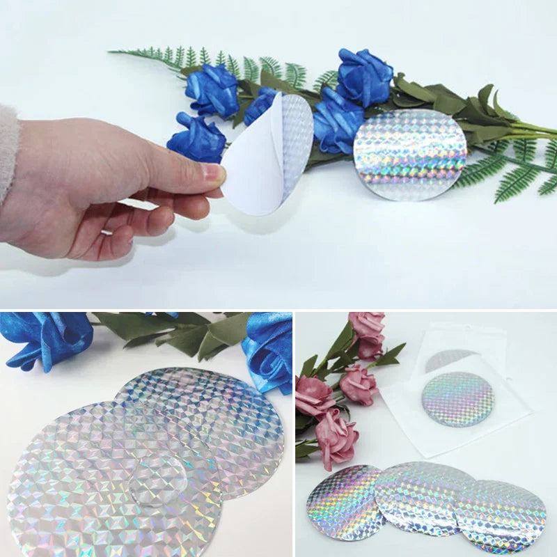 Reflective Bird Repellent Tape | 20 Pack Scare Stickers for Pigeons