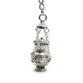 Christian Incense Burner Keychain | Religious Key Ring for Car Bag Pendant