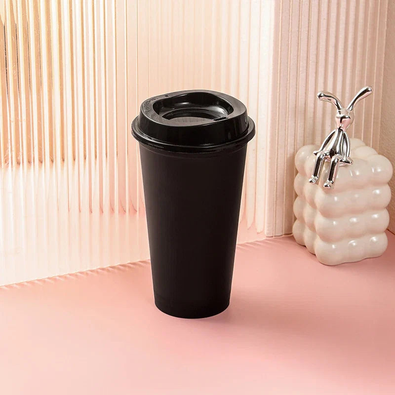 Durable Shatterproof Coffee Mug with Spill-Proof PP Lid | Travel Bottle