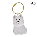 Clear Pet Hair Memorial Keepsake Capsule | Dog Fur Container Keychain for Pet Lovers