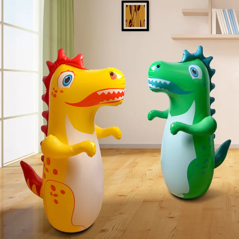 Inflatable Punching Bag for Kids and Adults | 90 cm Dinosaur Tumbler Boxing Toy