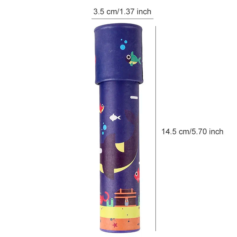 Classic Paper Kaleidoscope Toy | Educational Rotating Color Toy for Kids