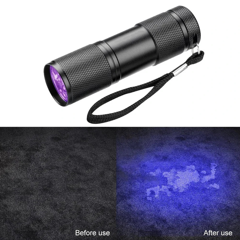 UV Flashlight 395nm | Black Light Detector for Pet Urine and Stains
