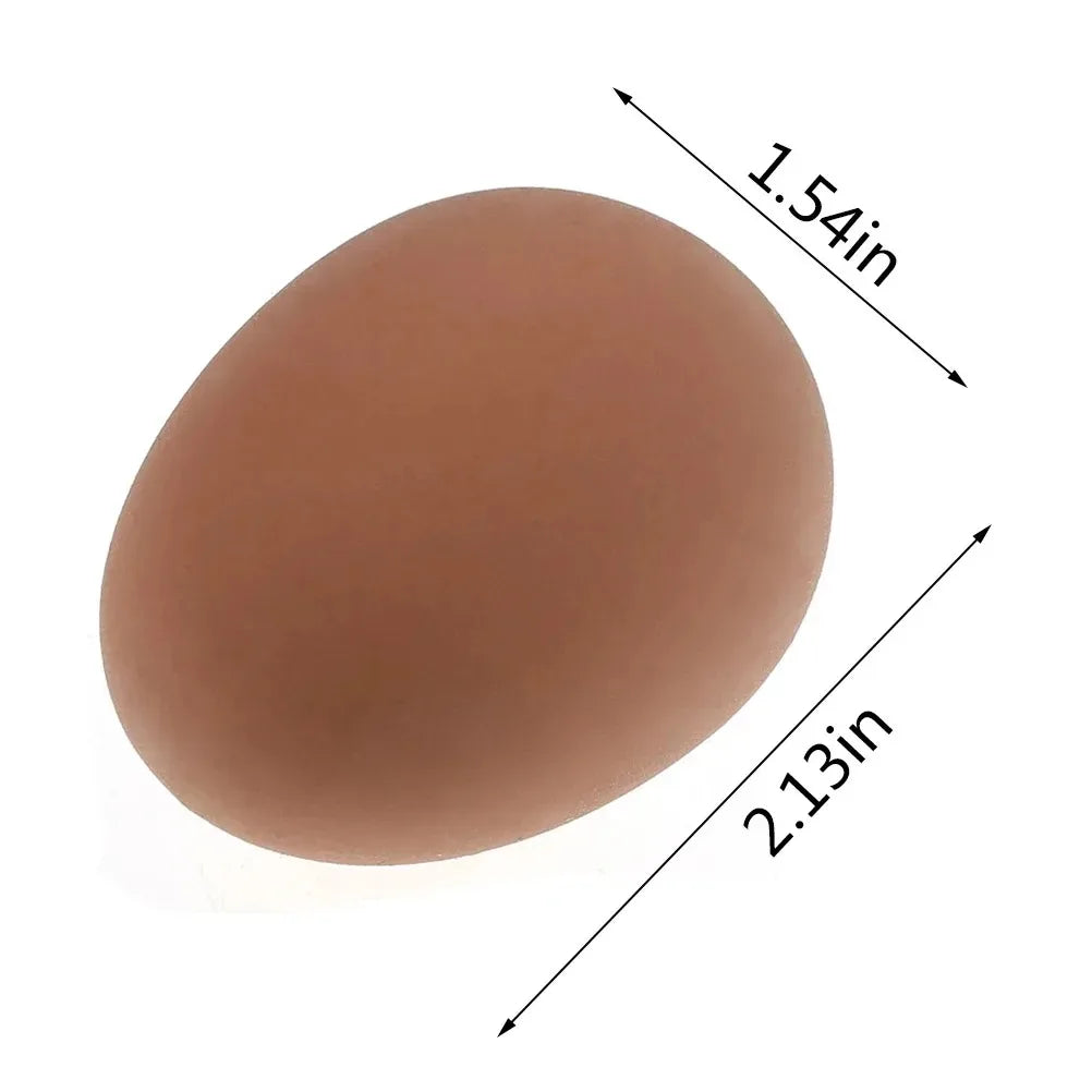 Novelty Bouncy Eggs | Realistic Fake Rubber Prank Toy