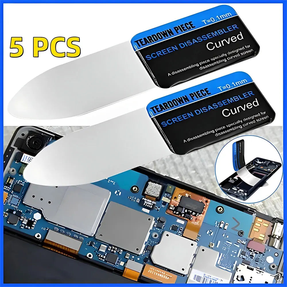 Curved LCD Screen Opening Pry Tool Set | Ultra Thin Flexible Spudger for Phone Repair