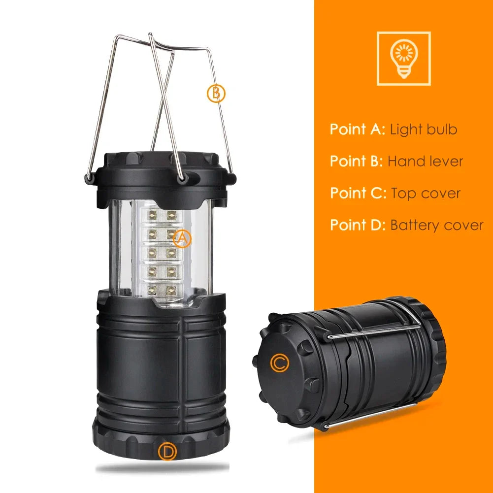 30LED Tent Lamp Waterproof Camping Light | Portable Emergency Lantern