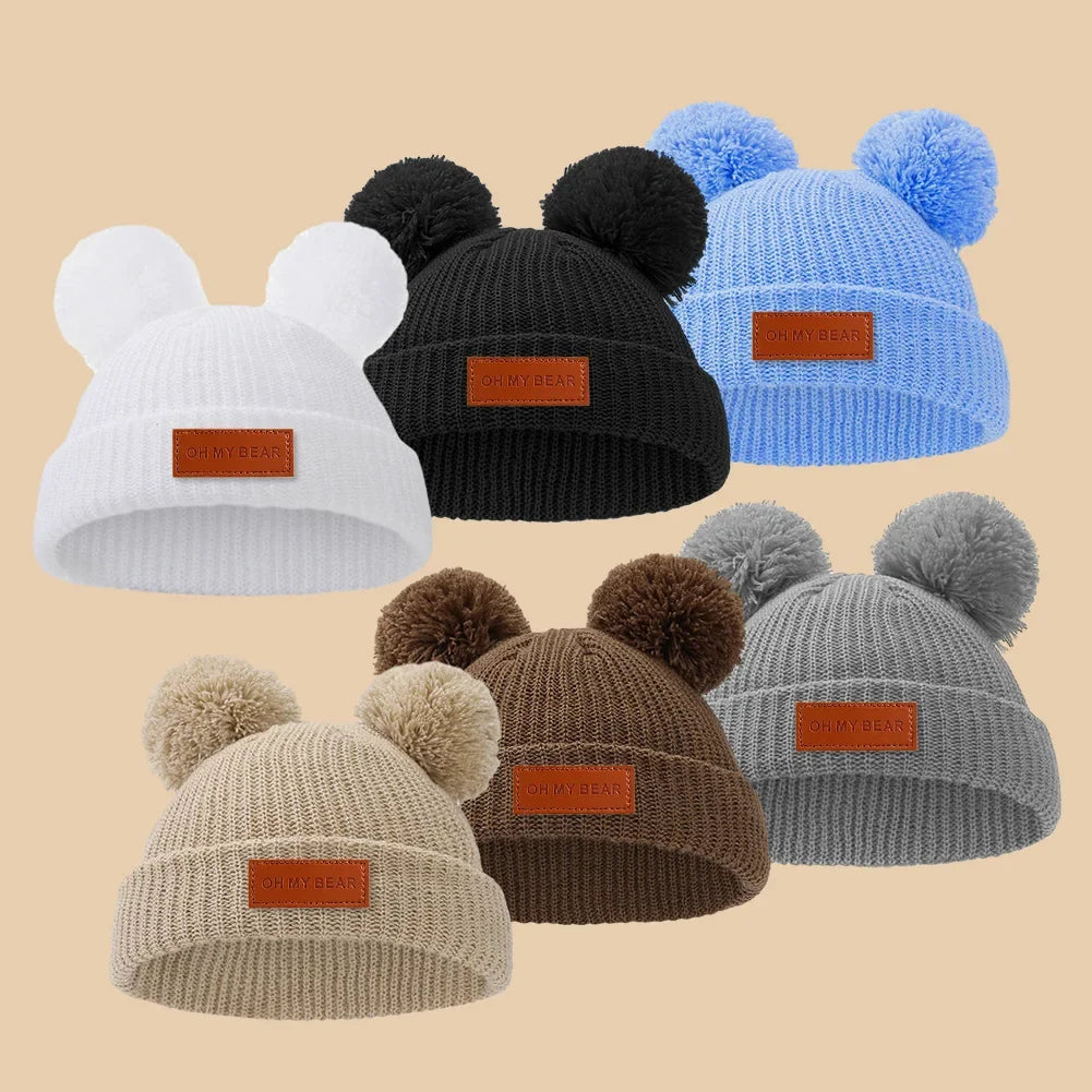 Solid Knit Baby Beanie | Unisex Infant Hat for Fall and Winter