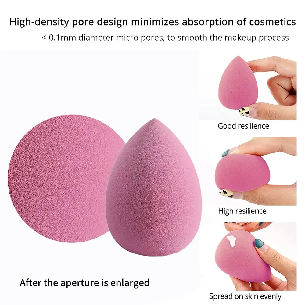 4/8pcs Makeup Sponge Blender Set | Soft Latex Foundation Blending Sponges