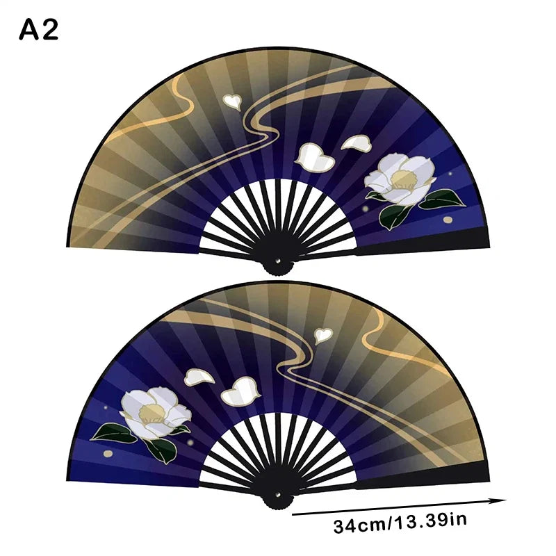 Genshin Impact Ayaka Cosplay Fan | Folding Hand Fan Prop for Cosplay