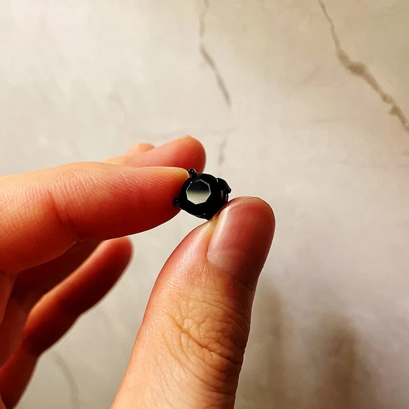 Magnetic Stud Earrings for Men and Women | Non Pierced Crystal Clip On Earrings