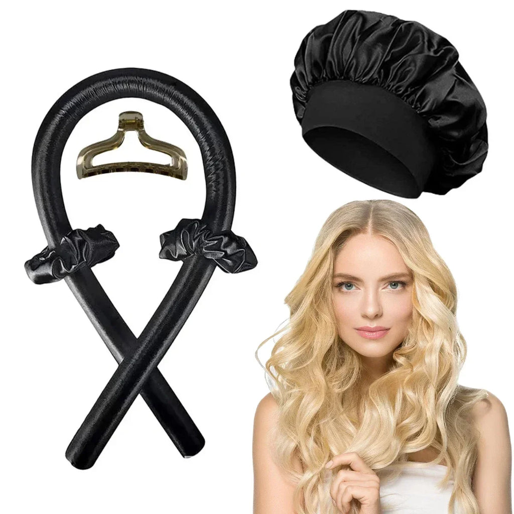 Heatless Curling Rod Headband | No Heat Hair Curler Set for Overnight Soft Curls
