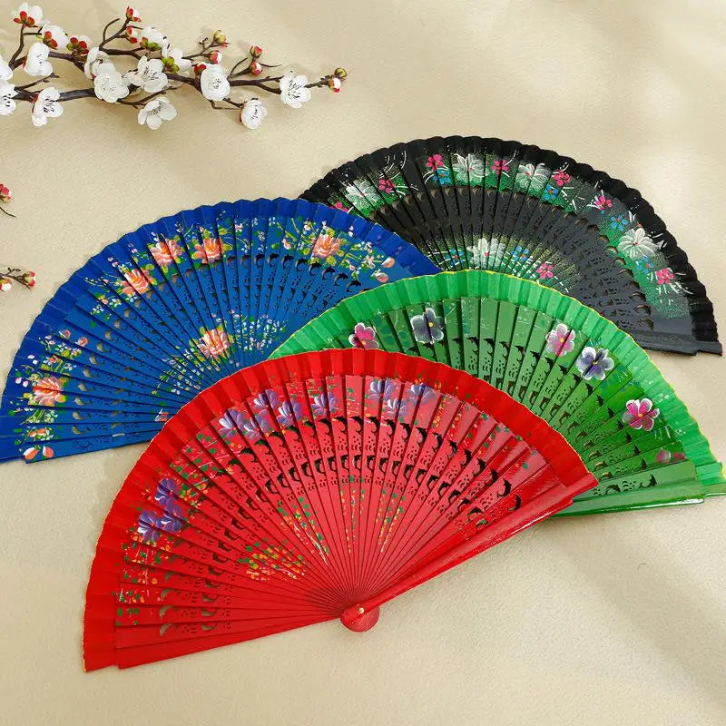 Folding Fan for Dancing and Decoration | Spanish Hand Crafted Wood Fan