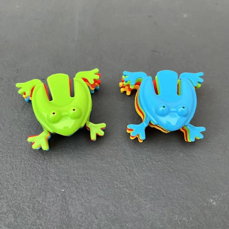 12pcs Jumping Frog Toy Set | Stress Relief Bounce Frogs for Kids and Adults