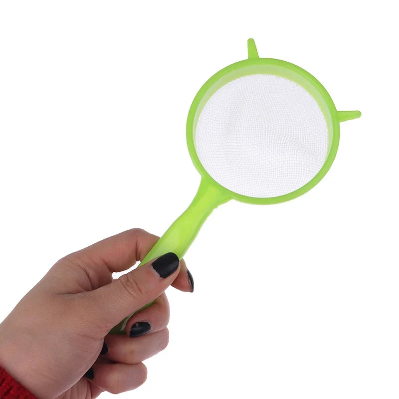 3pcs Plastic Fine Mesh Scoop Strainer Set | Kitchen Sieve and Colander for Baking and Cooking